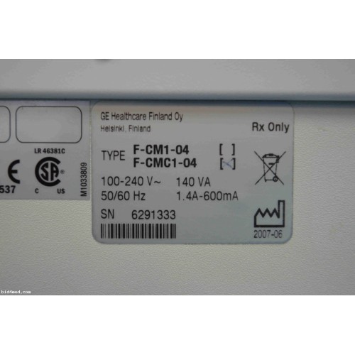 Datex Ohmeda S/5 Compact F-CMC1-04 anesthesia monitor