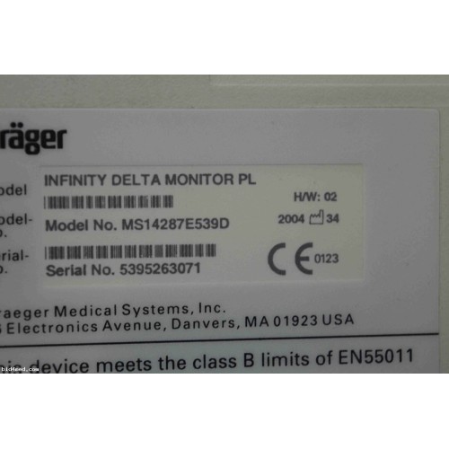 Drager Infinity Delta patient monitor