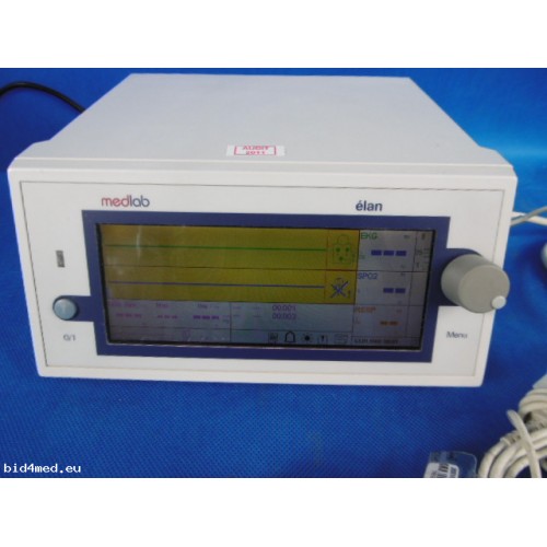 MEDLAB Elan Monitor with ECG,Resp. NIB, Spo2 with cables